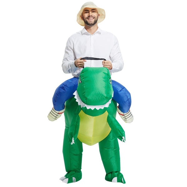 Inflatable Dinosaur Rider Costume