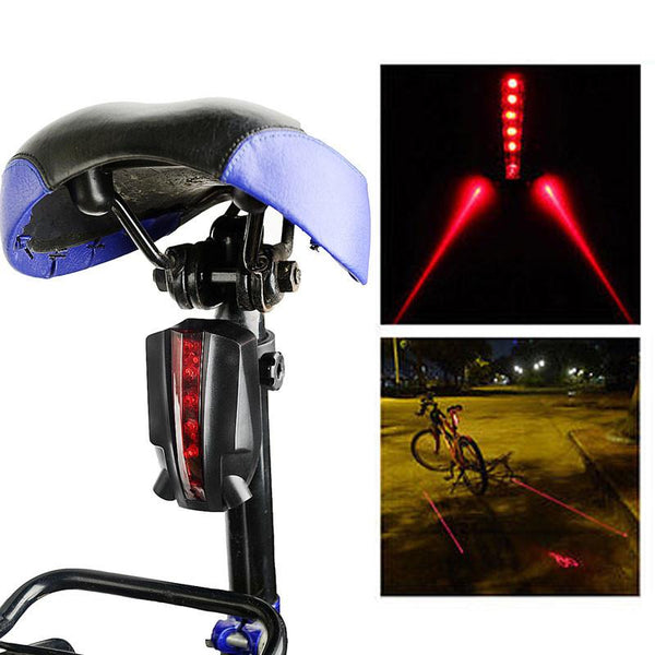 Intelligent LED Tail Light Bicycle Laser