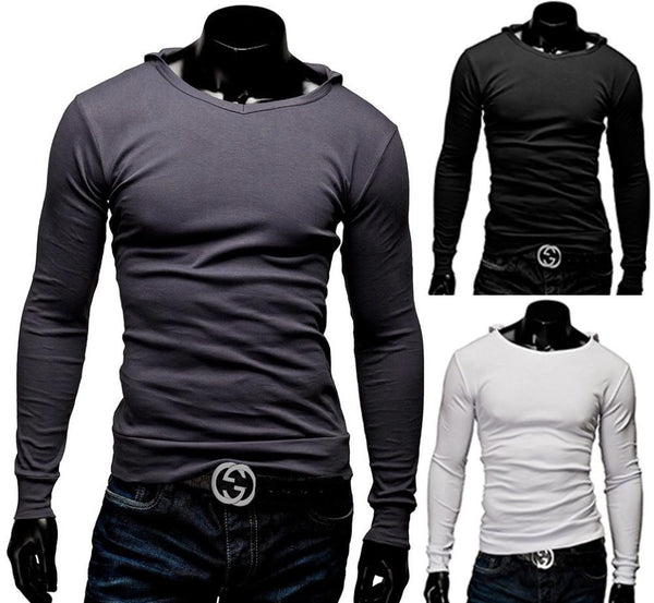 Mens Solid Cotton Tops