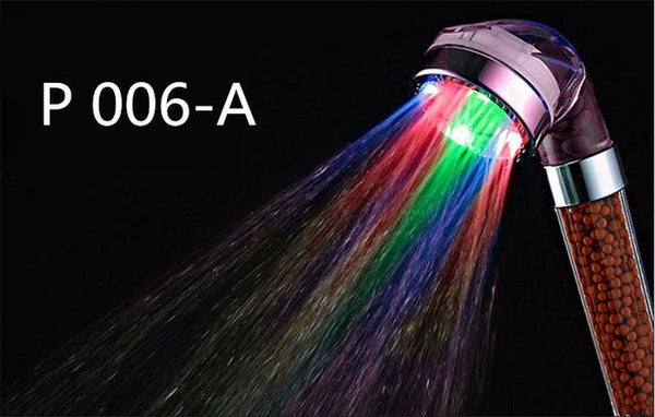 HOT PVIVLIS LED Anion Shower SPA Shower Head Pressurized Water - Saving Temperature Control Colorful Handheld Big Rain Shower