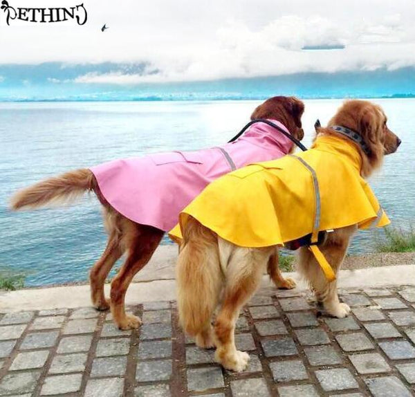 S-4XL large big dog raincoat Pet Apparel Dog Clothes Dog Raincoat Pet Jacket  Rain Pet Waterproof Coat Dog rain clothing