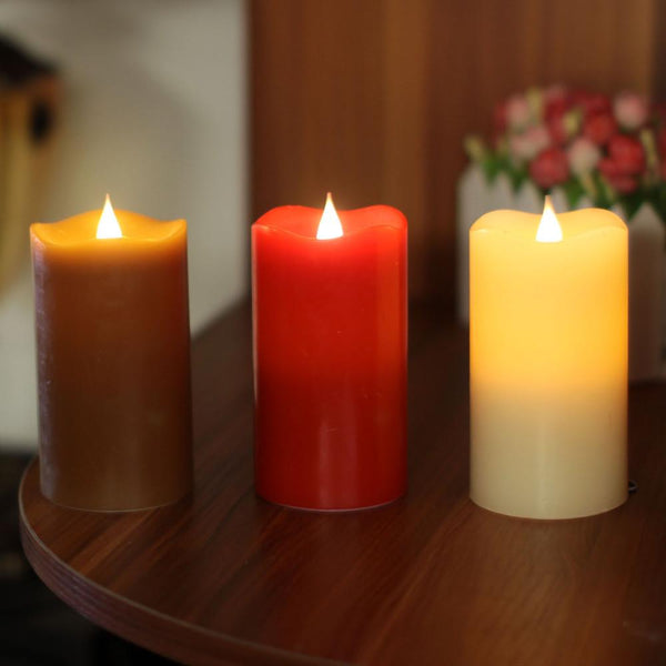 LED Flameless Moving Wick Candle