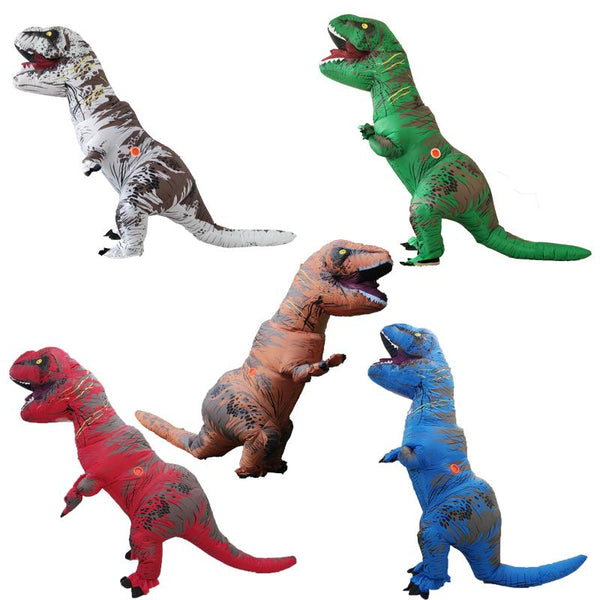 Inflatable Dinosaur Costume Fantasia Adulto Halloween Cosplay Dinosaur Costumes For Adult Disfraces Adultos T-REX Fan Operated