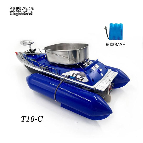 Newest T10-C Remote Control  8 Hours/9600MAH Bait  Fishing Boat 280M Remote Fish Finder Boat  Wireless Fishing Lure Boat