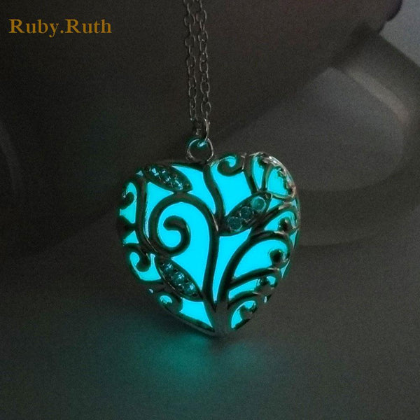 Heart Love Luminous Pendants & Necklaces  Women