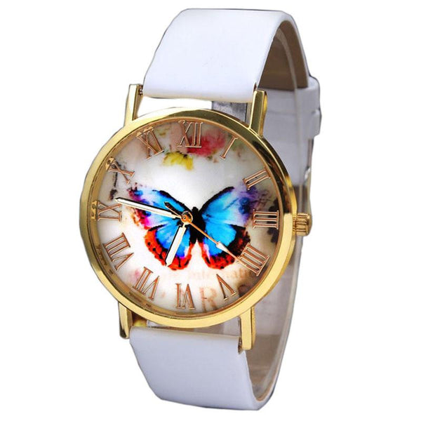 GENVIVIA Womens Butterfly Quartz Watch