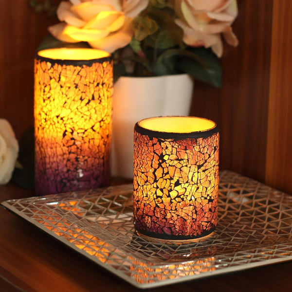 LED Flame less Wax Candle