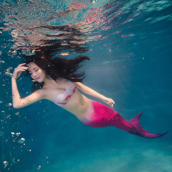 Adult and Children's Swimming Mermaid Tails with Bra - LADSPAD.UK