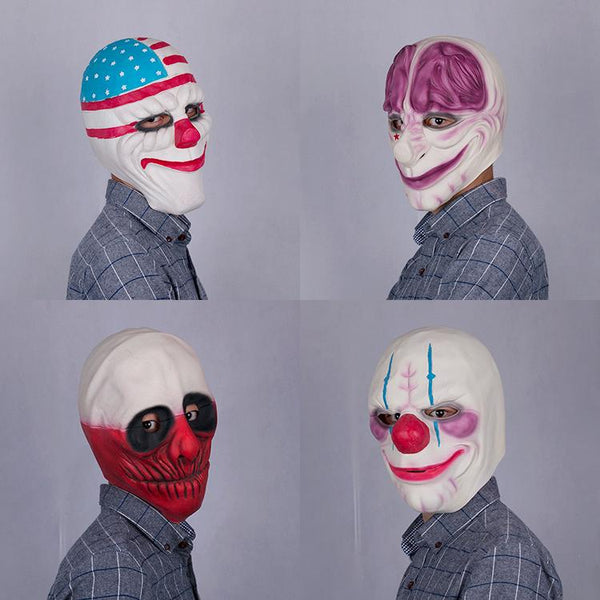 Clown Face Latex Masks - LADSPAD.UK