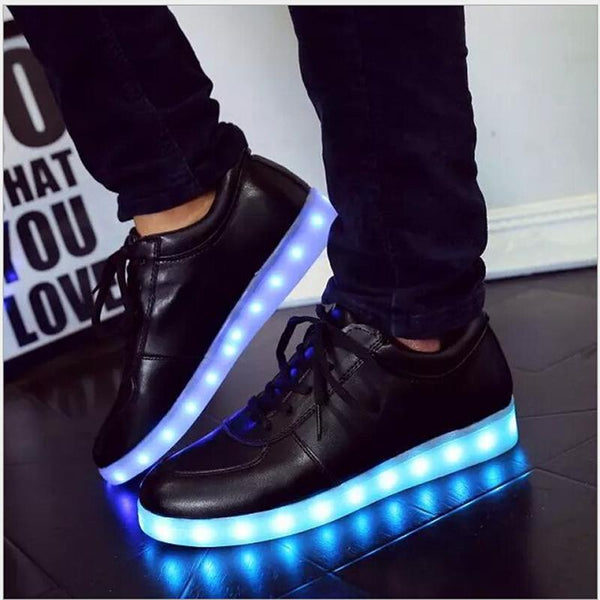 KKABBYII Glowing sneakers Usb charging shoes do with Lights Up colorful Led tenis simulation Kids Luminous sneaker