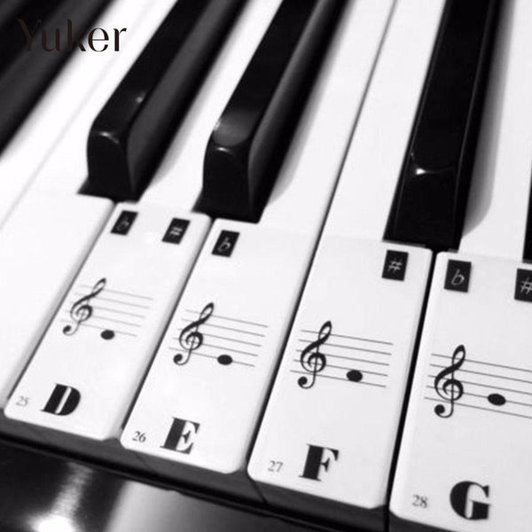 Piano Keyboard 61Keys Electronic Keyboard 88Keys Stickers Music Decal Label Note Learn Biginners Kid