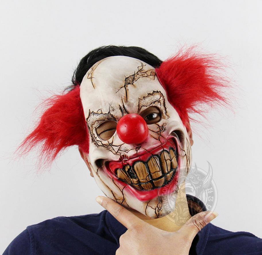 Joker Scary Costume Latex Clown Mask