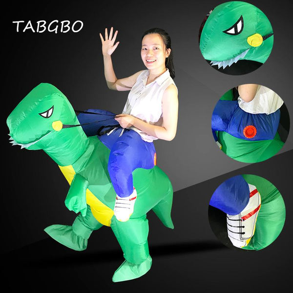 Fan Operated Inflatable Dinosaur Suit Adult Fancy Dress Suit Party Halloween Christmas Gift Inflatable mascot Cosply costume