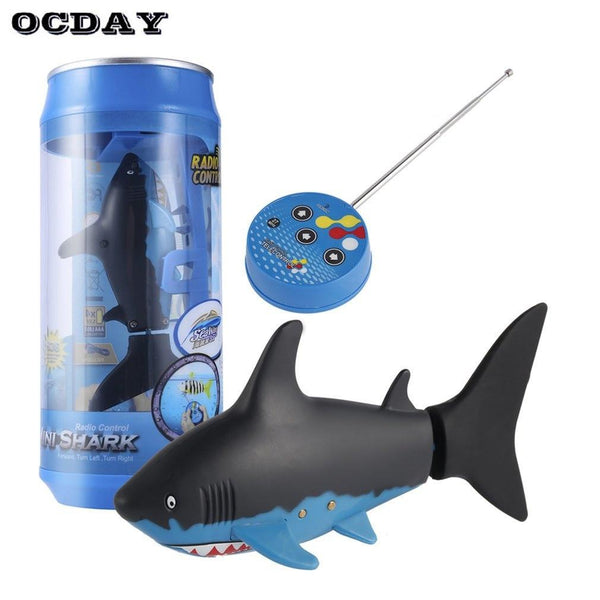 OCDAY Mini RC Submarine 4 CH Remote Small Sharks With USB Remote Control Toy Fish Boat Best Christmas Gift for Children Kids New