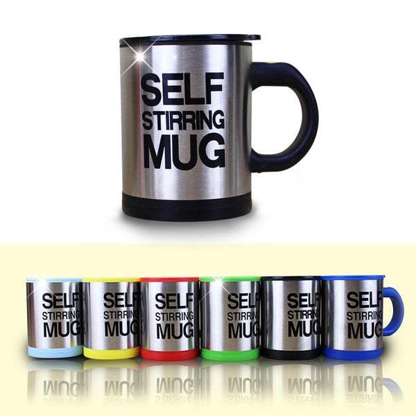 400ml Automatic Self Stirring Mug Coffee Milk Mixing Mug Stainless Steel Thermal Cup Electric Lazy Double Insulated Smart Cup - LADSPAD.UK