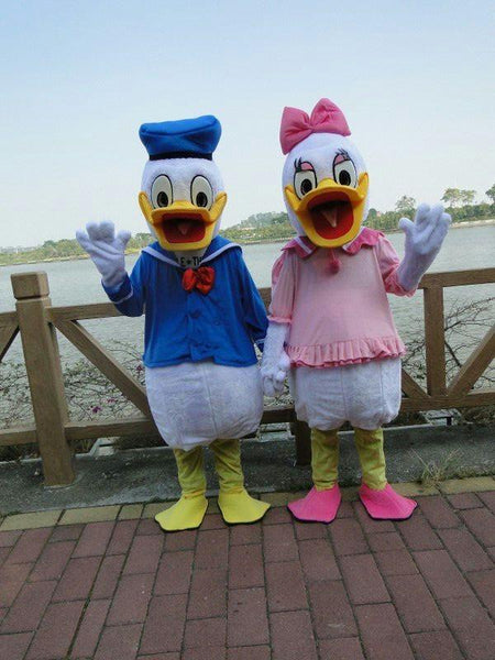 High quality adult size Donald Duck Mascot Costume sales Donald and Daisy Mascot Costume Fast  Shipping