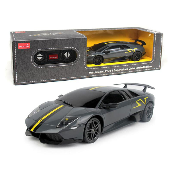 Licensed Rastar 1:24 RC Car Boys Gifts Remote Control Toys Radio Controlled Cars Toys For Children Murcielago LP670-4 39001