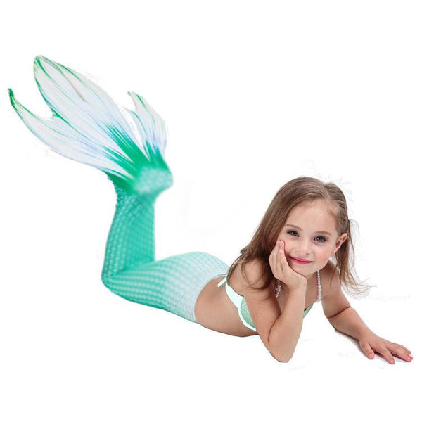 4 Paws Kids Mermaid Tial Swimmable Mermaid Tails for Swimming Zeemeerminstaart Tail Swimwear Cosplay Costume - LADSPAD.UK