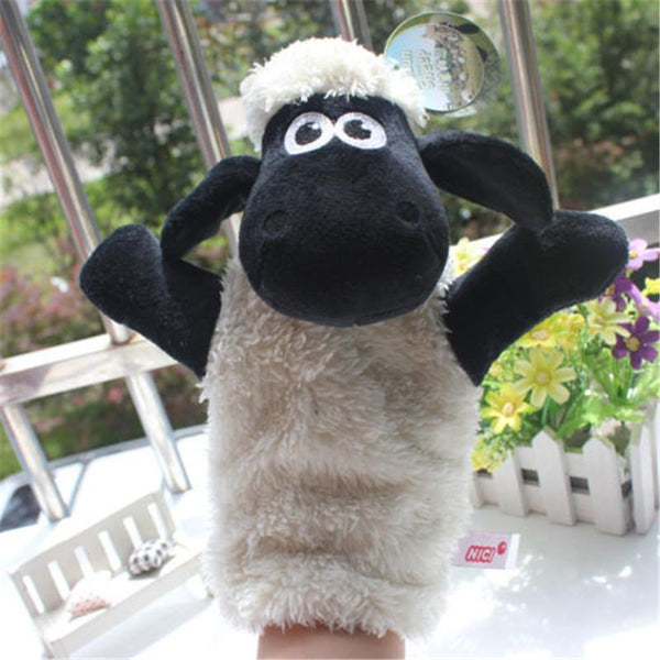 New Kids Lovely Animal Plush Hand Puppets Childhood Soft Toy Sheep Shape Story Pretend Playing Dolls Gift For Children
