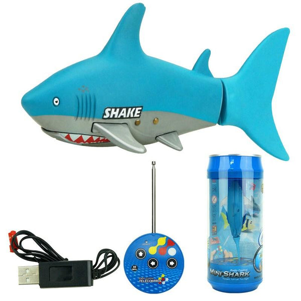 3CH RC Shark Model Toys 40Mhz Radio Remote Control RC Mini Electronic RC Ship for Kids Children Birthday Gift - LADSPAD.UK