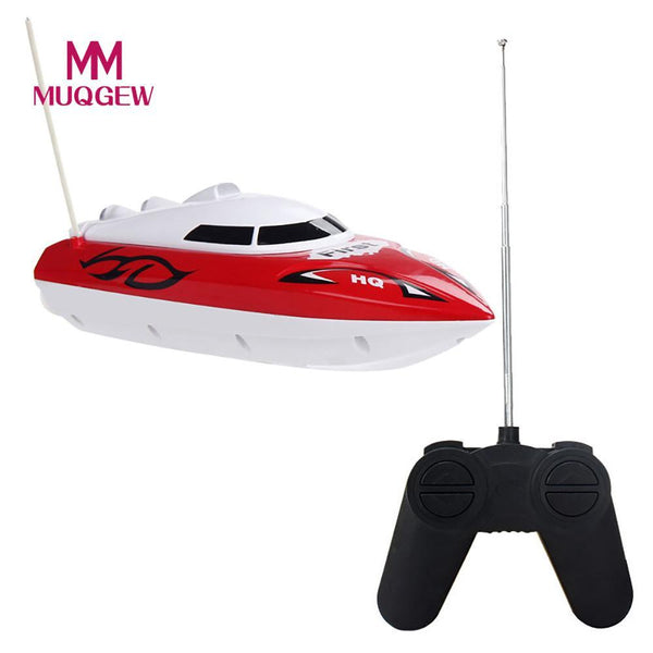 MUQGEW Brand Remote Control Toys 10 inch RC Boats Radio Remote Control 4 Channel 12km/h  RTR Electric Dual Motor Toy Kids Gift