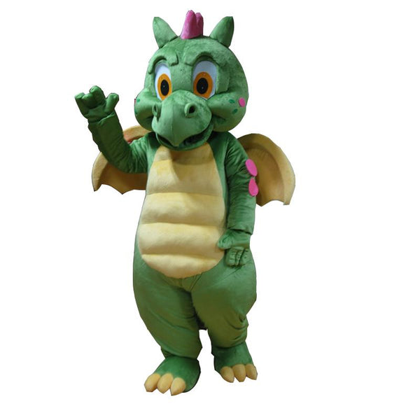 Free shipping Hot sell green dragon mascot costume for adults