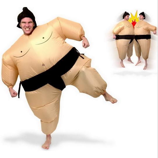 New Inflatable Sumo Costume Halloween Party Fancy Costume For Adults With Free Shipping