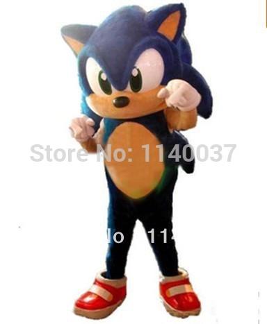 mascot Hedgehog Mascot Costume Adult Size  Blue Knuckles Sonic the Hedgehog Mascotte Outfit Suit