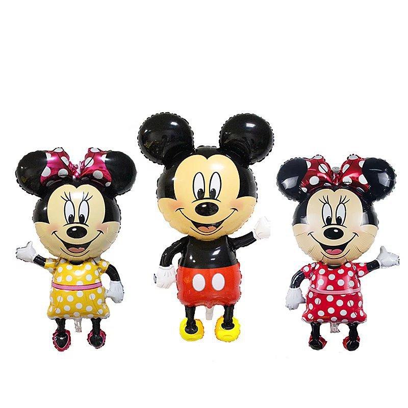 110cm Giant Mickey Minnie Inflatable Toys Cartoon Foil Birthday Party Balloon Airwalker Balloons for Kids Baby Toys - LADSPAD.UK