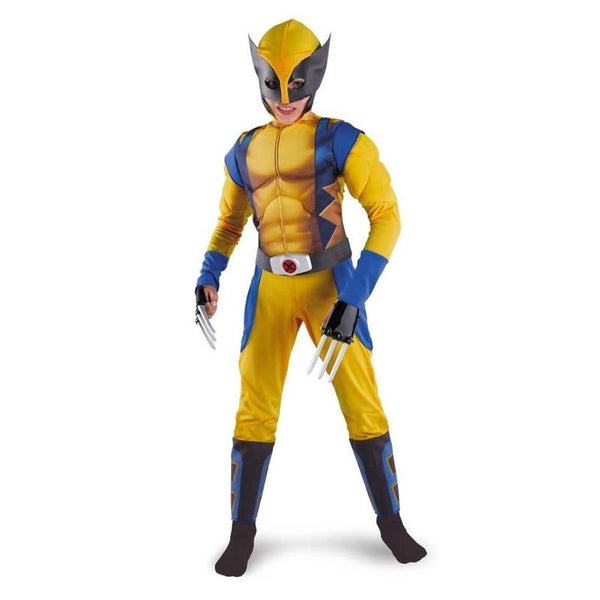 Promotion Boys X-man Logan Origins Marvel Superhero Halloween Costumes Kids Carnival Party Performance Cosplay Clothing