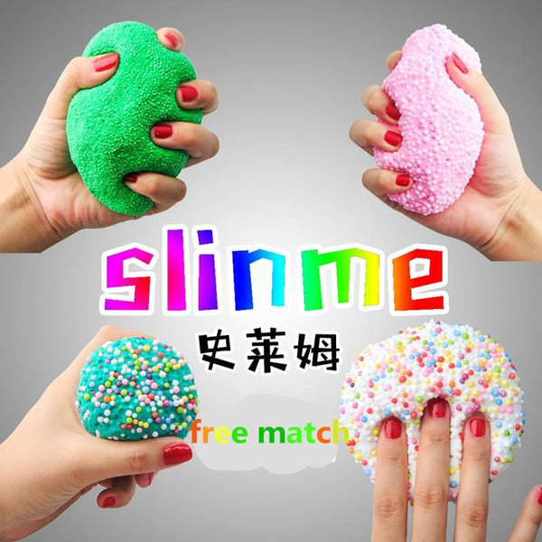 Colorful Fluffy Floam Slime Scented Stress Relief No Borax Kids Toy antistress Sludge Cotton Mud Release Clay Toy Plasticine