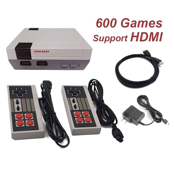 Mini TV Retro Game Console Support HDMI Retro Video Game Console Built-in 8-Bit 600 Classic Games Handheld Game Player