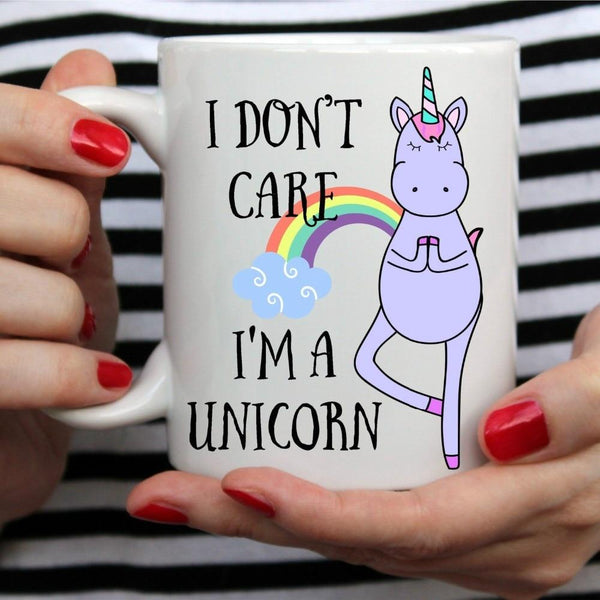I Don't Care I Am A Unicorn Mugs Travel Beer Cup Porcelain Coffee Tea Cups