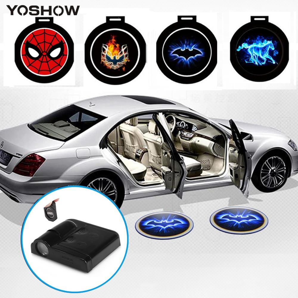 1PCS Universal Wireless Led Car Auto Mount Door Projector Lights Welcome Courtesy Light LED Laser Projection Logo Shadow Lamp - LADSPAD.UK
